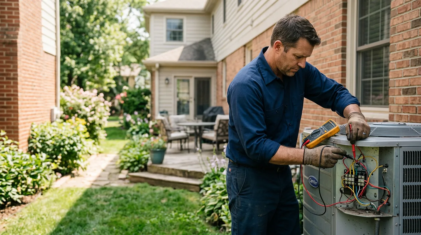 HVAC technician working near Martins Creek, PA